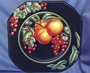 Peaches and Red Currants Plate